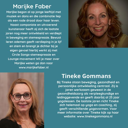 Over Marijke Faber & Tineke Gommans Over Marijke Faber & Tineke Gommans